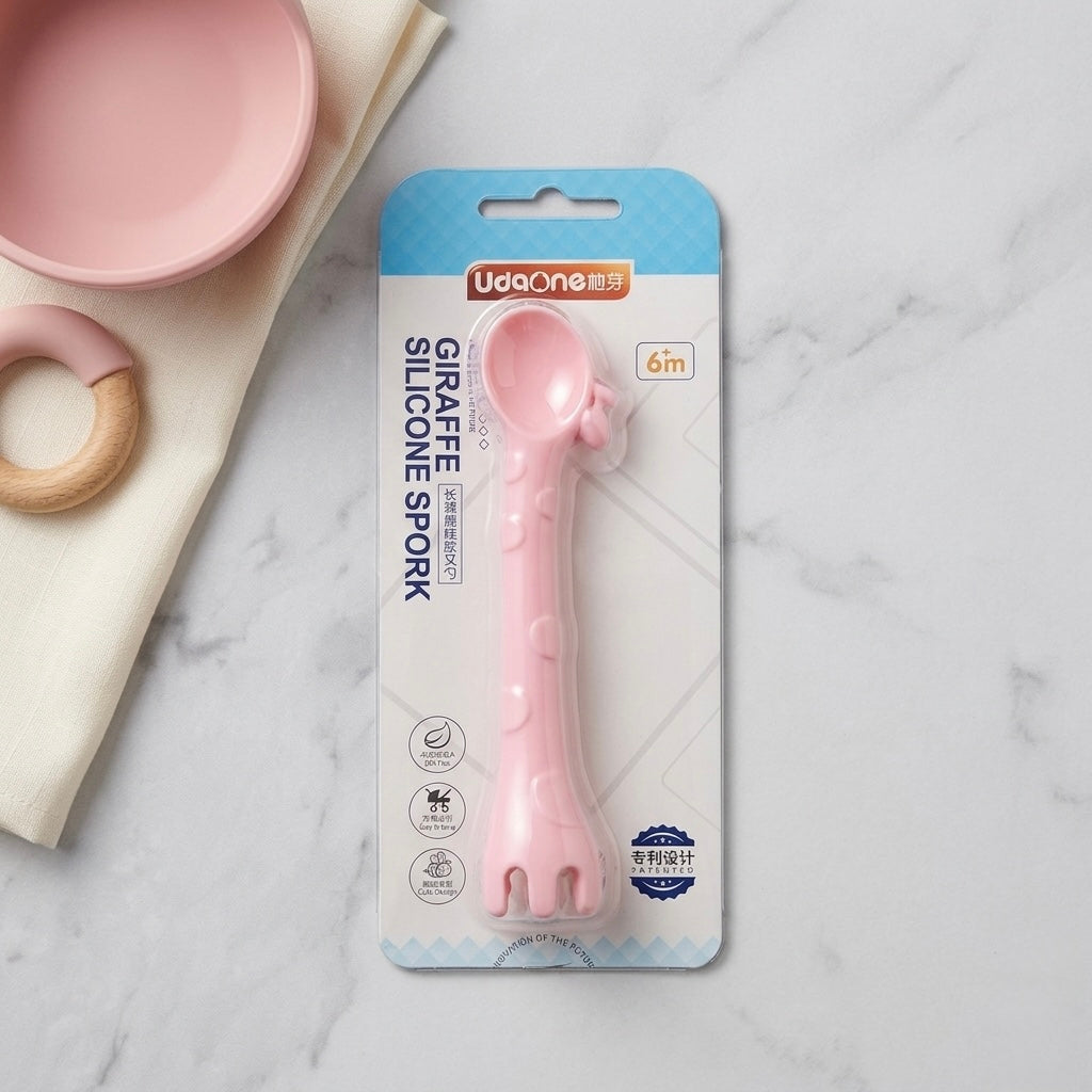 Signature Soft-Silicone Giraffe Spork