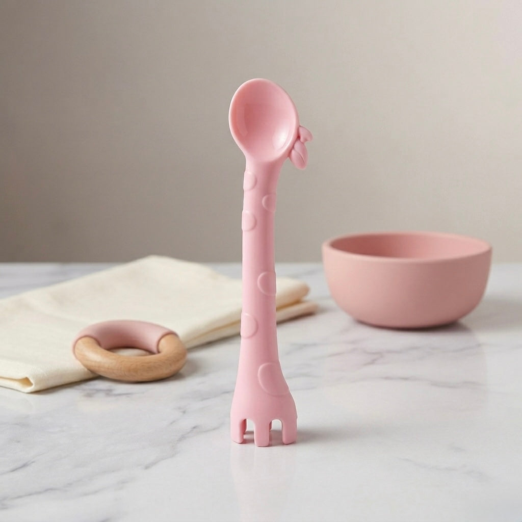 Signature Soft-Silicone Giraffe Spork