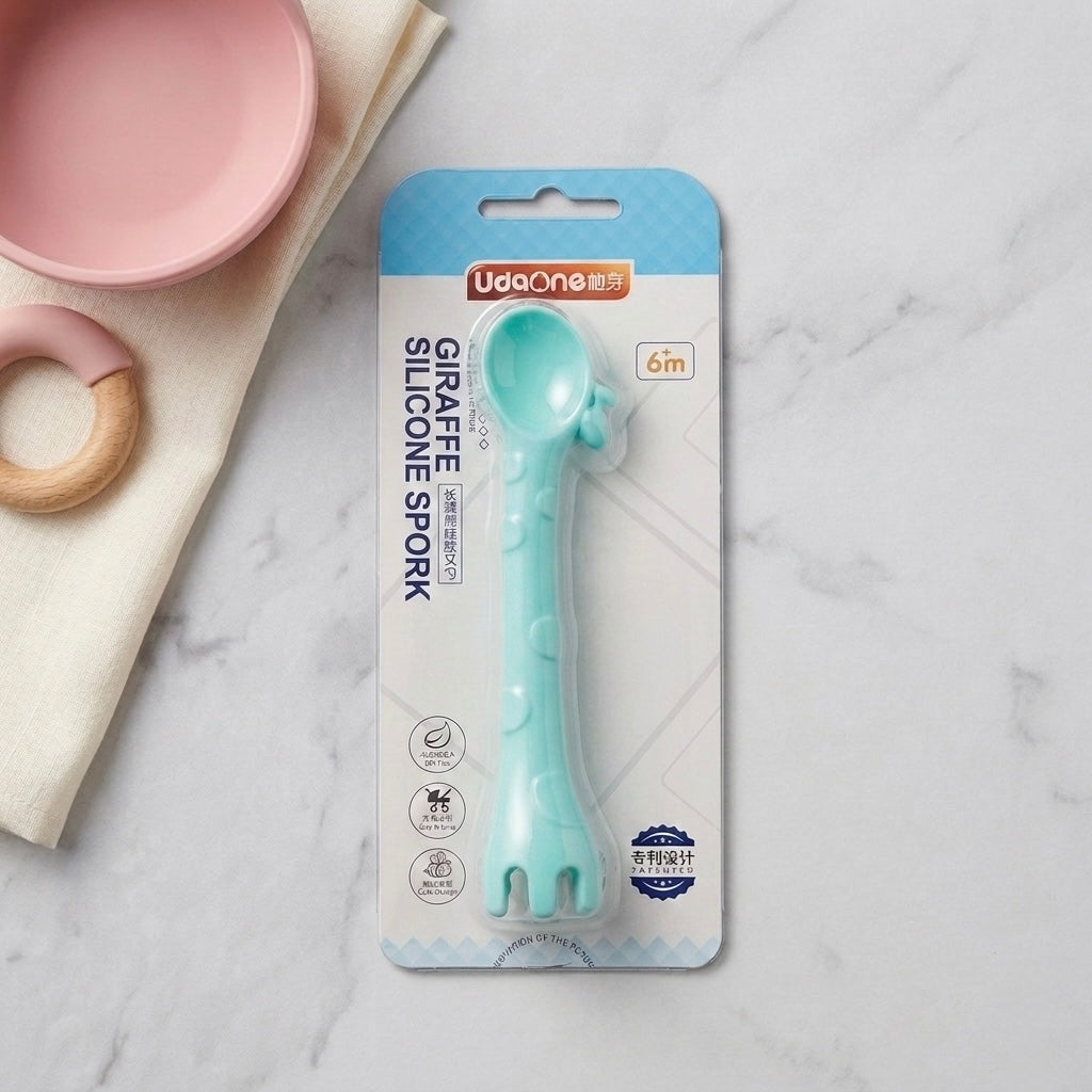 Signature Soft-Silicone Giraffe Spork