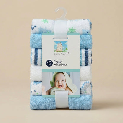 Blue Breeze Baby Washcloths – Pack of 12