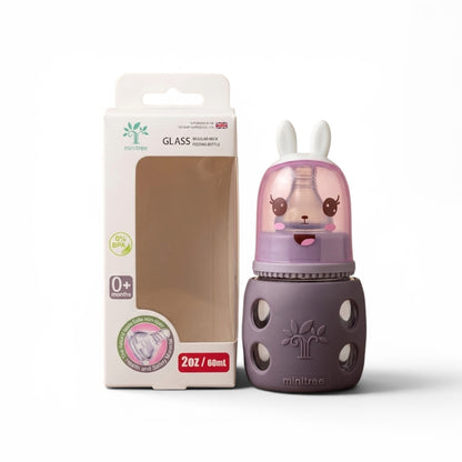 Minitree Glass Baby Feeding Bottle - 2oz / 60ml