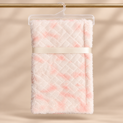 Blush Whisper Luxe Soft-Fur Blanket