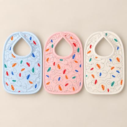 Mini Motors Bibs – Pack of 3