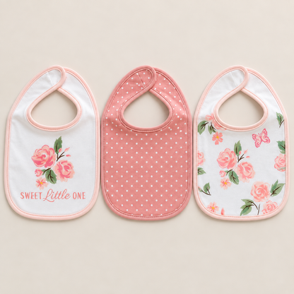 Sweet Blossom Bibs & Socks – 5 Piece Set