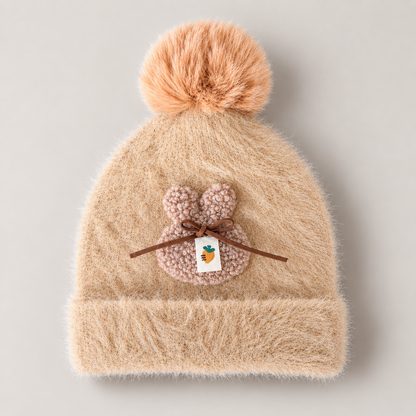 Bunny Charm Baby Woolen Cap