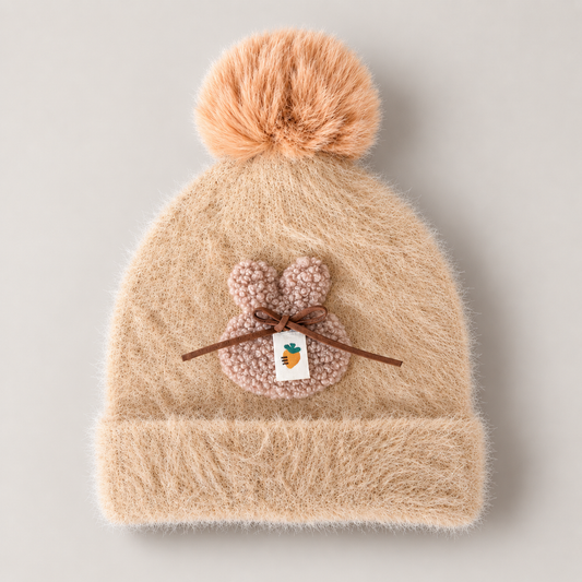 Bunny Charm Baby Woolen Cap