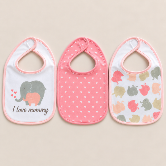 Mommy Love Bibs & Socks – 5 Piece Set