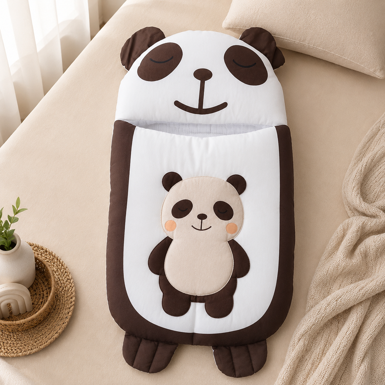 Dreamy Panda Baby Carry Nest with Pillow