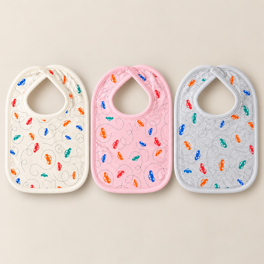 Mini Motors Bibs – Pack of 3