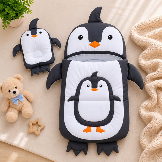 Polar Penguin Baby Carry Nest with Pillow