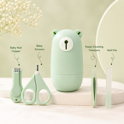 Bear-Inspired Baby Grooming & Care Kit