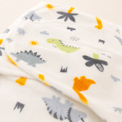 Dino Dreams Soft Fleece Baby Swaddle