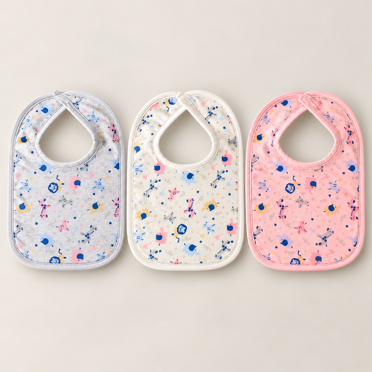 Little Safari Bibs – Pack of 3