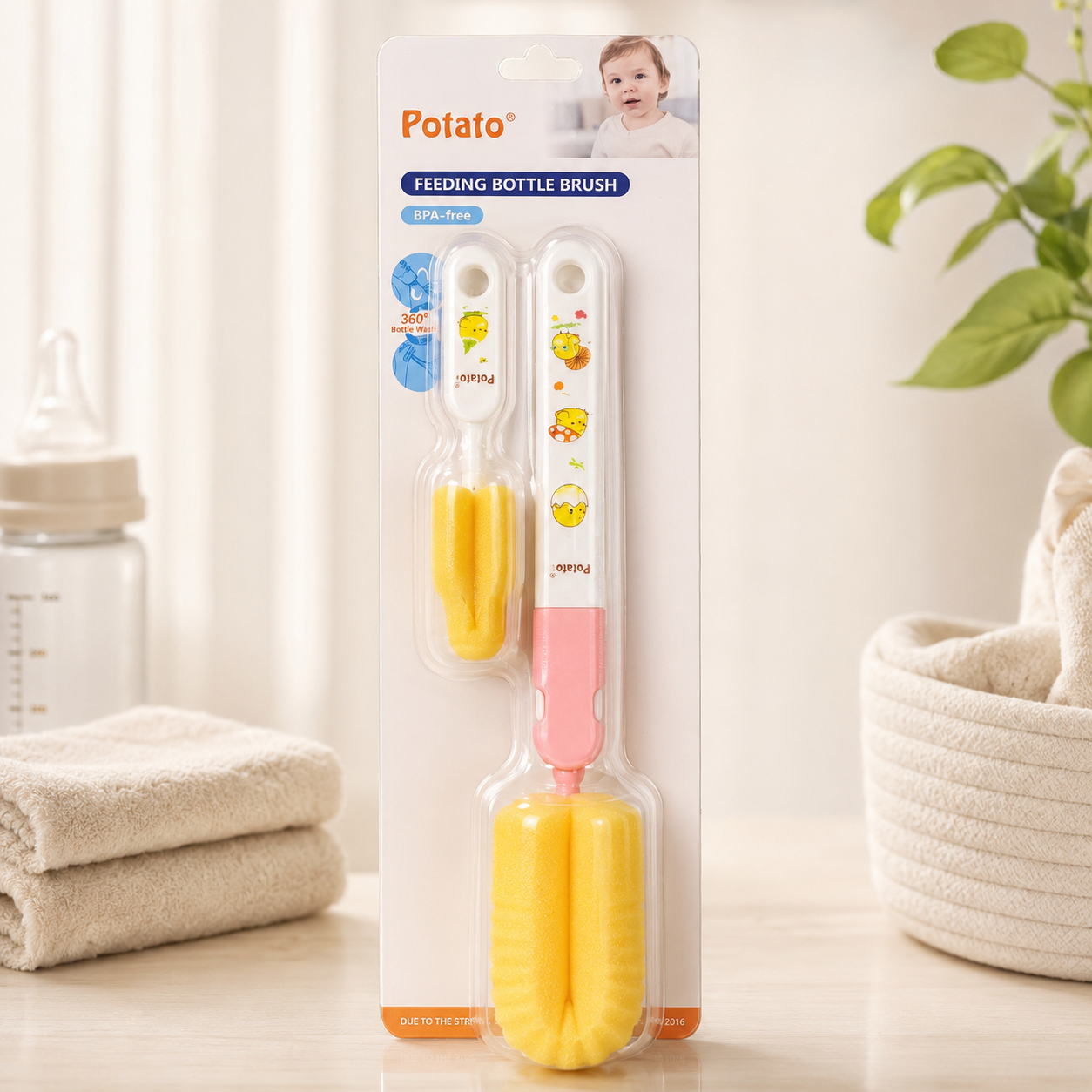Potato Baby Feeding Bottle Brush Set