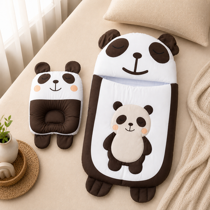 Dreamy Panda Baby Carry Nest with Pillow