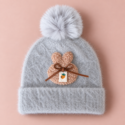 Bunny Charm Baby Woolen Cap