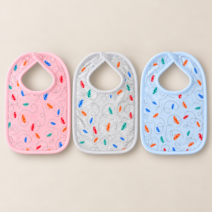 Mini Motors Bibs – Pack of 3
