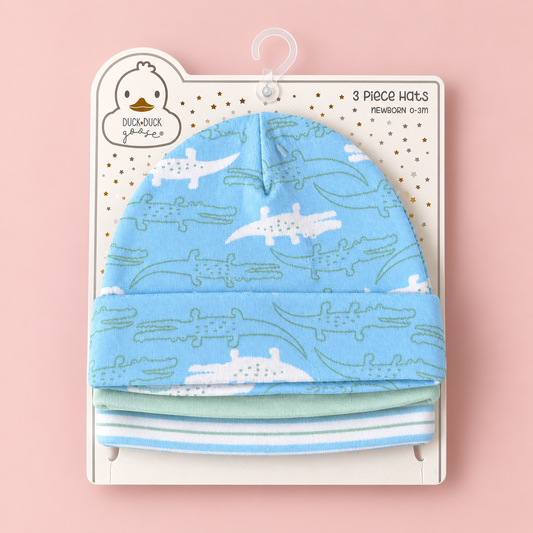 River Breeze Baby Caps – Pack of 3
