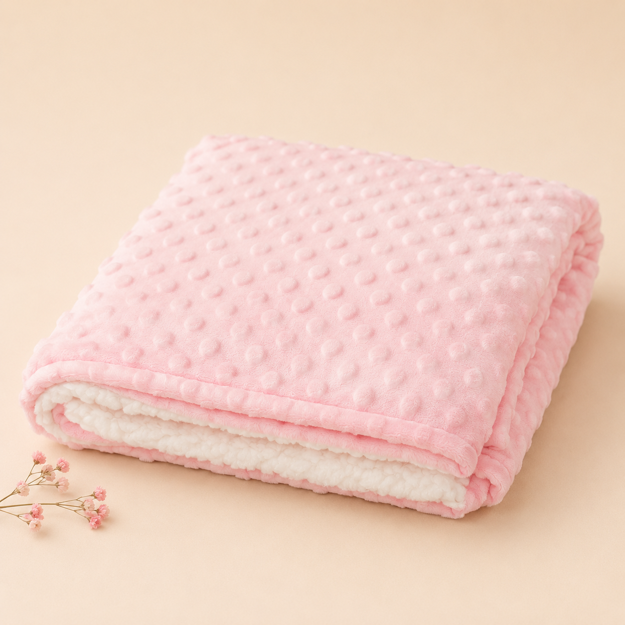 Blush Bear Snuggle Set – Blanket & Pillow