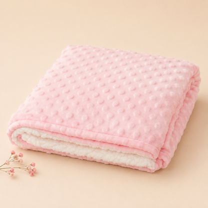 Blush Bear Snuggle Set – Blanket & Pillow